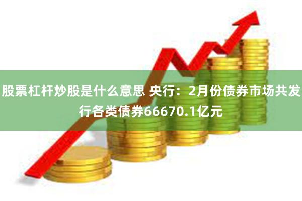 股票杠杆炒股是什么意思 央行：2月份债券市场共发行各类债券66670.1亿元