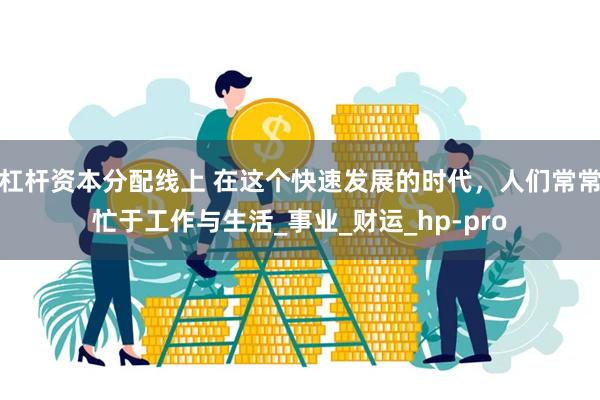 杠杆资本分配线上 在这个快速发展的时代，人们常常忙于工作与生活_事业_财运_hp-pro