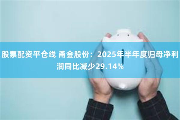 股票配资平仓线 甬金股份：2025年半年度归母净利润同比减少29.14%