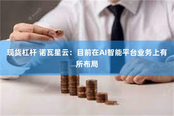 现货杠杆 诺瓦星云：目前在AI智能平台业务上有所布局
