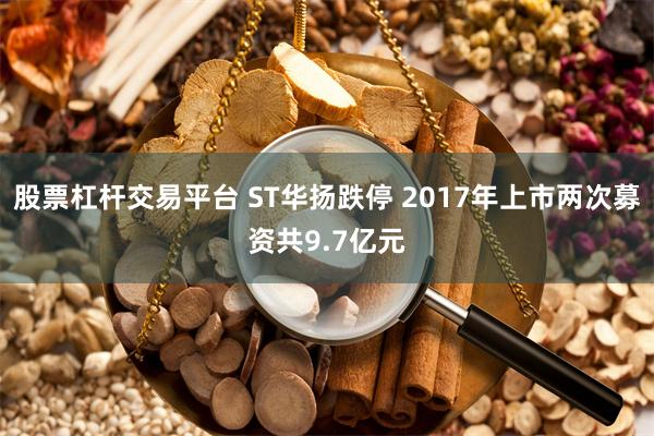 股票杠杆交易平台 ST华扬跌停 2017年上市两次募资共9.7亿元
