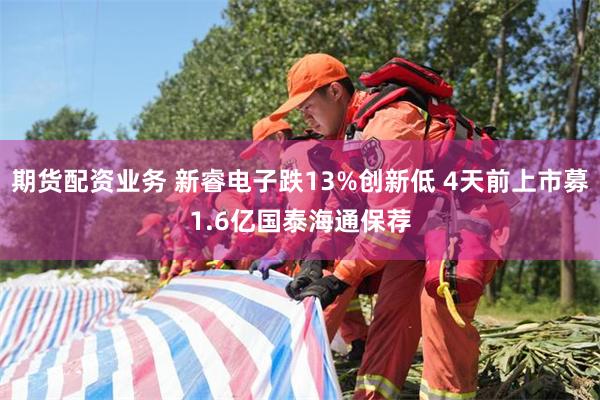 期货配资业务 新睿电子跌13%创新低 4天前上市募1.6亿国泰海通保荐