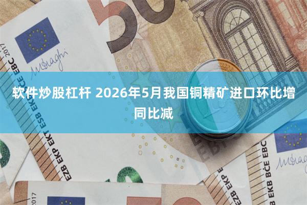 软件炒股杠杆 2026年5月我国铜精矿进口环比增同比减