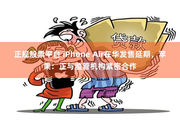 正规股票平台 iPhone Air在华发售延期，苹果：正与监管机构紧密合作