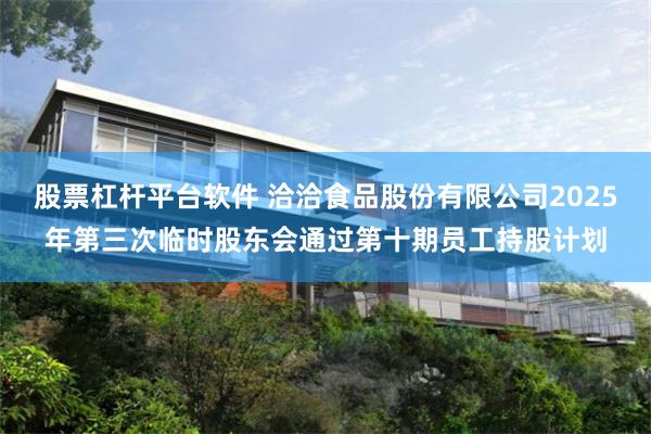 股票杠杆平台软件 洽洽食品股份有限公司2025年第三次临时股东会通过第十期员工持股计划