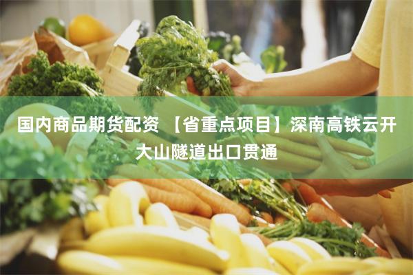国内商品期货配资 【省重点项目】深南高铁云开大山隧道出口贯通