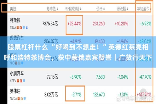 股票杠杆什么 “好喝到不想走!”英德红茶亮相呼和浩特茶博会,获中蒙俄嘉宾赞誉|广货行天下