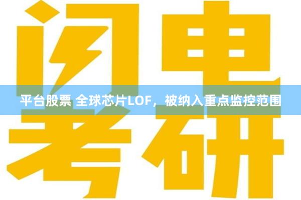 平台股票 全球芯片LOF，被纳入重点监控范围
