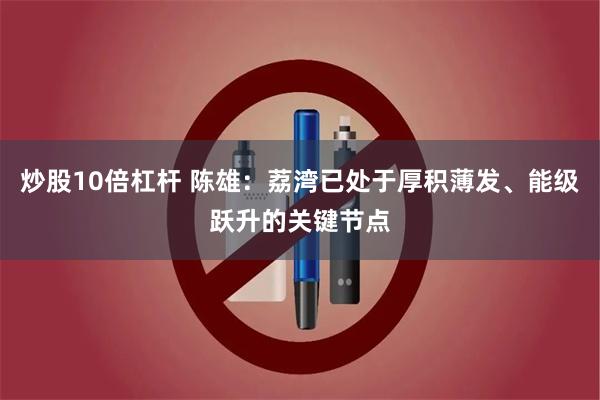 炒股10倍杠杆 陈雄：荔湾已处于厚积薄发、能级跃升的关键节点