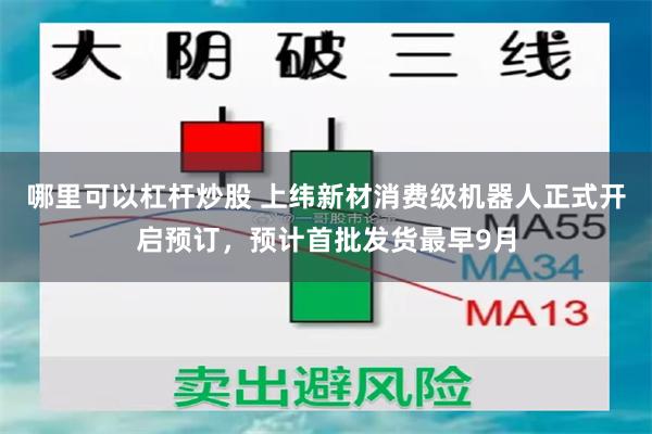 哪里可以杠杆炒股 上纬新材消费级机器人正式开启预订，预计首批发货最早9月
