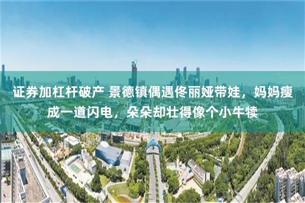 证券加杠杆破产 景德镇偶遇佟丽娅带娃，妈妈瘦成一道闪电，朵朵却壮得像个小牛犊
