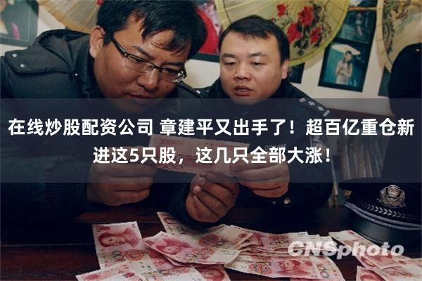 在线炒股配资公司 章建平又出手了！超百亿重仓新进这5只股，这几只全部大涨！