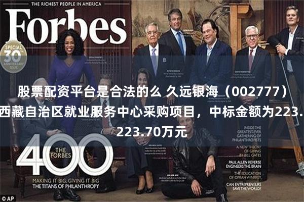 股票配资平台是合法的么 久远银海（002777）：中标西藏自治区就业服务中心采购项目，中标金额为223.70万元