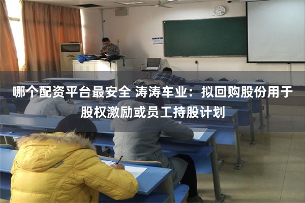 哪个配资平台最安全 涛涛车业：拟回购股份用于股权激励或员工持股计划